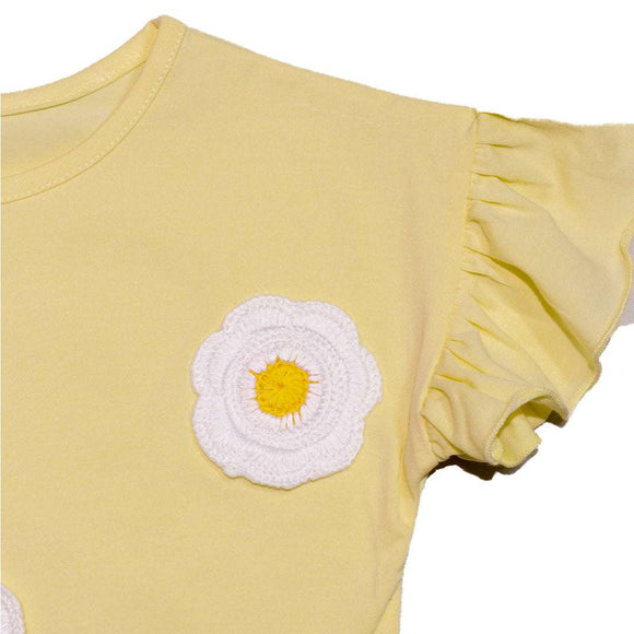 Yellow S S Crochets At Front T Nawao.com