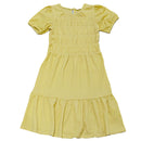 Yellow Smocking Dress Yellow Nawao.com