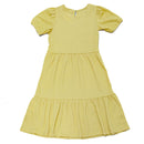 Yellow Smocking Dress Yellow Nawao.com