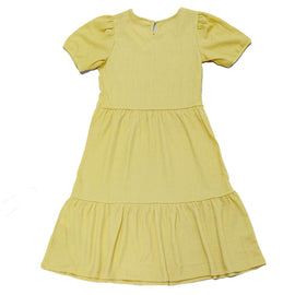 Yellow Smocking Dress Yellow Nawao.com