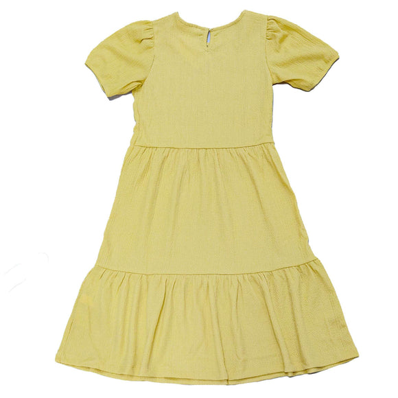 Yellow Smocking Dress Yellow Nawao.com