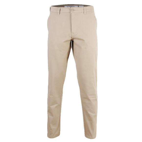 Redtag Gen Slim Fit Casual Beige Trousers
