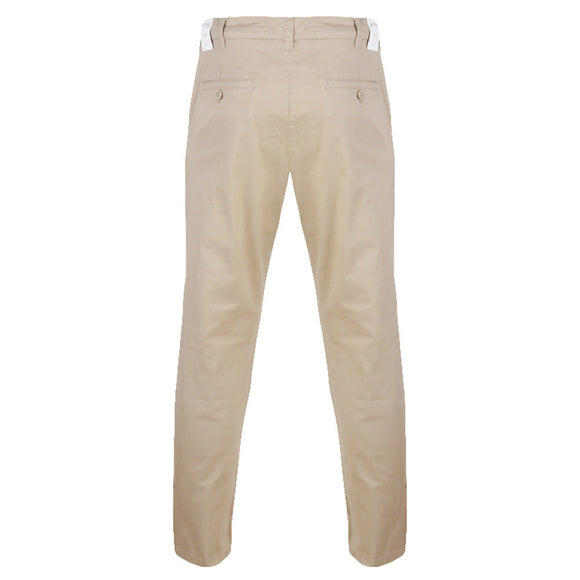 Redtag Gen Slim Fit Casual Beige Trousers