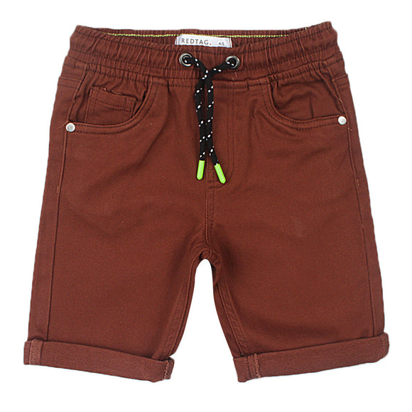 Redtag Pull On Denim Shorts for Kids