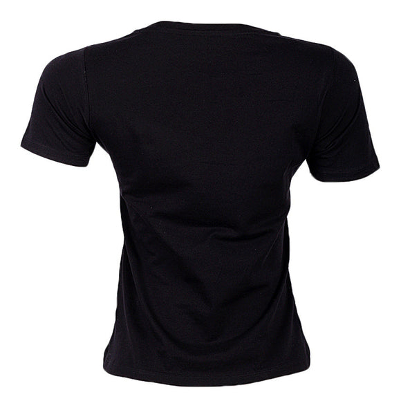 REDTAG Black Graphic Print T-Shirt