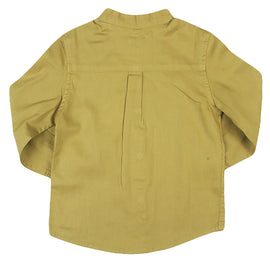 REDTAG Beige Dobby Mandarin Casual Shirts for Boys - 0