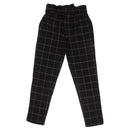 REDTAG Black and White Paperbag Waist Pants for Girls-2
