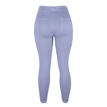REDTAG Blue Leggings for Women - 0