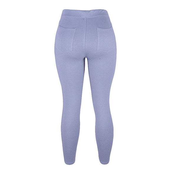 REDTAG Blue Leggings for Women