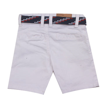 REDTAG Boy's White Shorts - 0