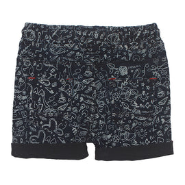 REDTAG Dark Wash Shorts for Boys - 0