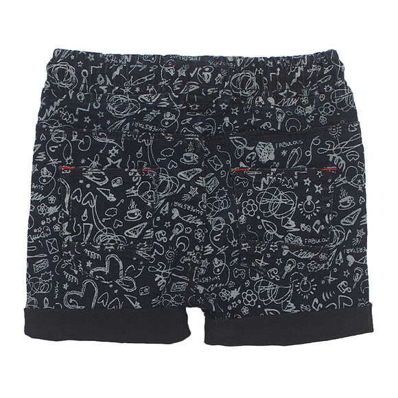 REDTAG Dark Wash Shorts for Boys