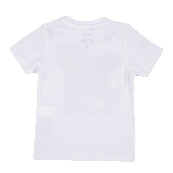 Redtag Printed White T-Shirt for Boys