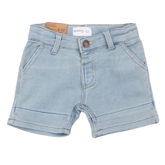 Redtag Light Wash Shorts for Boys