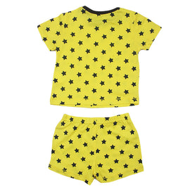 REDTAG Boy's Yellow Pyjama Sets - 0
