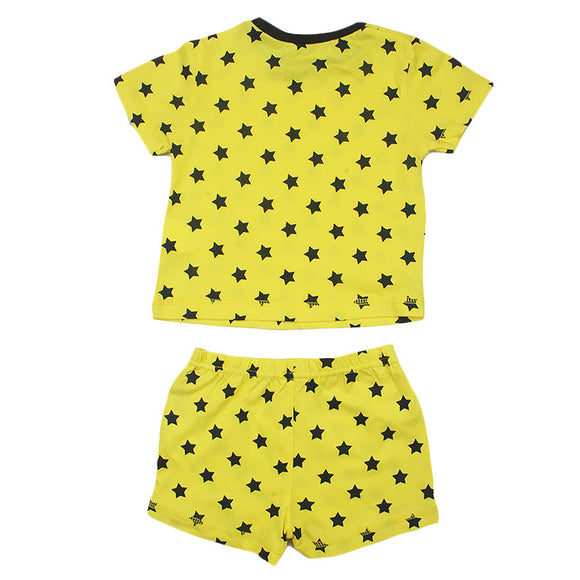 REDTAG Boy's Yellow Pyjama Sets