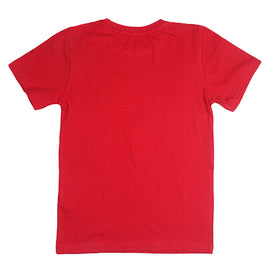 REDTAG Printed Red T-Shirt - 0