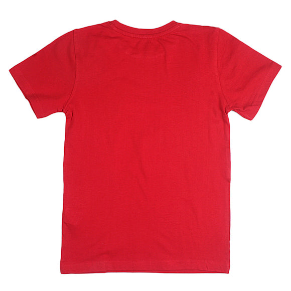 REDTAG Printed Red T-Shirt