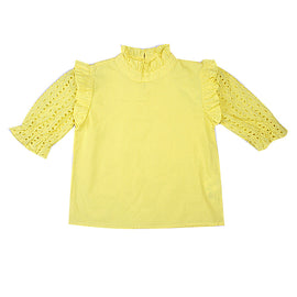 Redtag Yellow Casual Blouses for Girls