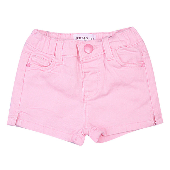 Redtag Pale Pink Shorts for Girls