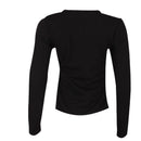 REDTAG Black Formal Jersey Top for Women-3