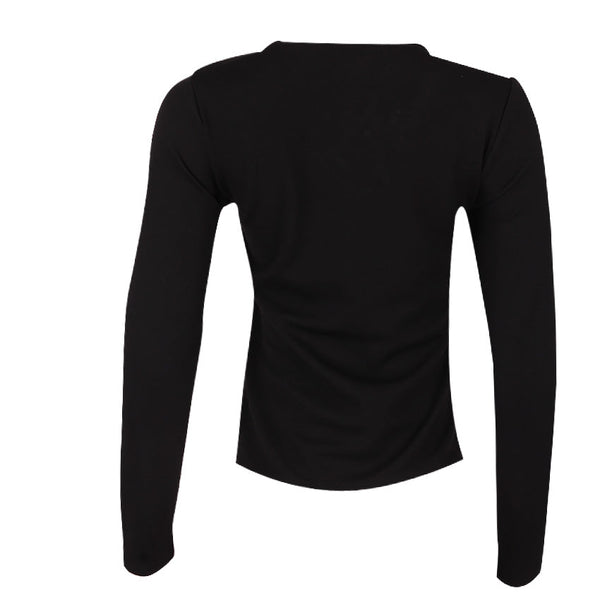 Redtag Black Formal Jersey Top for Women