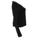 REDTAG Black Formal Jersey Top for Women-4