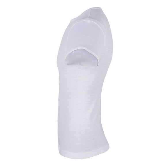 REDTAG Men's White Vests Basic