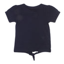 REDTAG Girl's Navy Casual T-Shirts-2