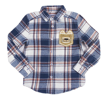 Redtag Casual Plaid Shirt for Boys