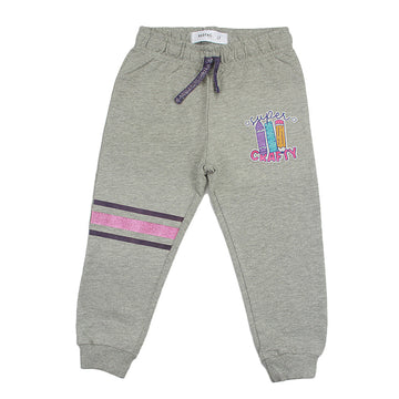 Redtag Mid-Grey Active Pants for Girls