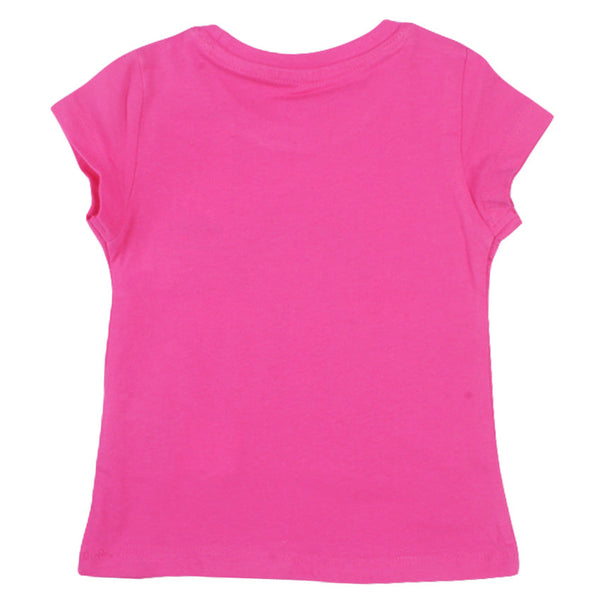 Redtag Fuchsia Casual T-Shirt for Girls