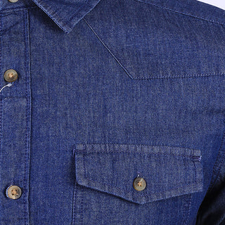 Redtag Men's Indigo Casual Shirts