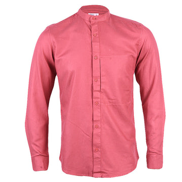 Redtag Men's Pale Pink Casual Shirts