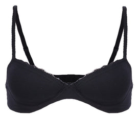 Redtag Black Padded Bra Set