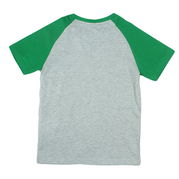 REDTAG Boy's Mid-Grey T-Shirts