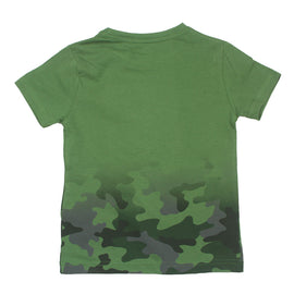 REDTAG Boy's Green T-Shirts - 0