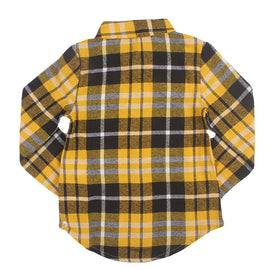 REDTAG Casual Mustard Plaid Shirt for Girls - 0