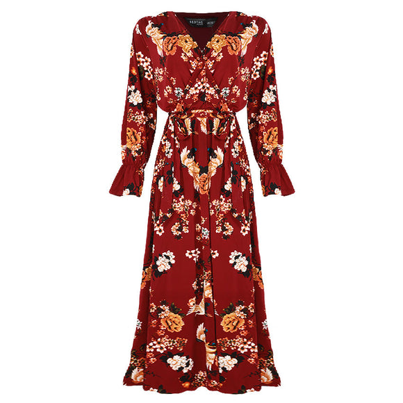 Redtag Printed Midi Dress for Women