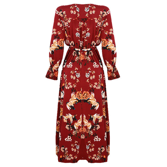 REDTAG Printed Midi Dress
