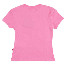 REDTAG Fuchsia Casual T-Shirt for Girls - 0