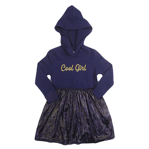 Redtag Navy Casual Dress for Girls