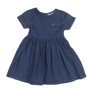 Redtag Blue Casual Dress for Girls