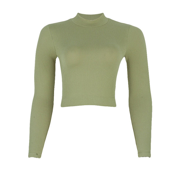 Redtag Dark Green Knitted Sweatshirt for Women
