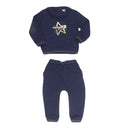 Redtag Navy Active Jogging Suit for Girls