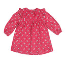 REDTAG Fuchsia Casual Dress for Girls-2