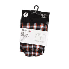 Redtag Black Boxer Shorts for Men