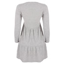 REDTAG Women's Mid-Grey Casual Dresses-2