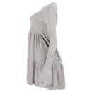 REDTAG Women's Mid-Grey Casual Dresses-3