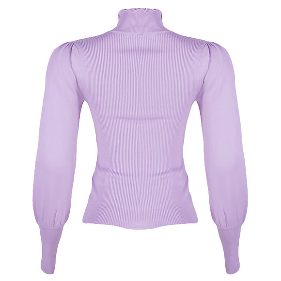 REDTAG Women's Lilac Formal Jersey Tops